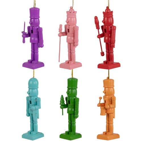 Northlight Nutcracker Wooden Christmas Ornaments In Multi