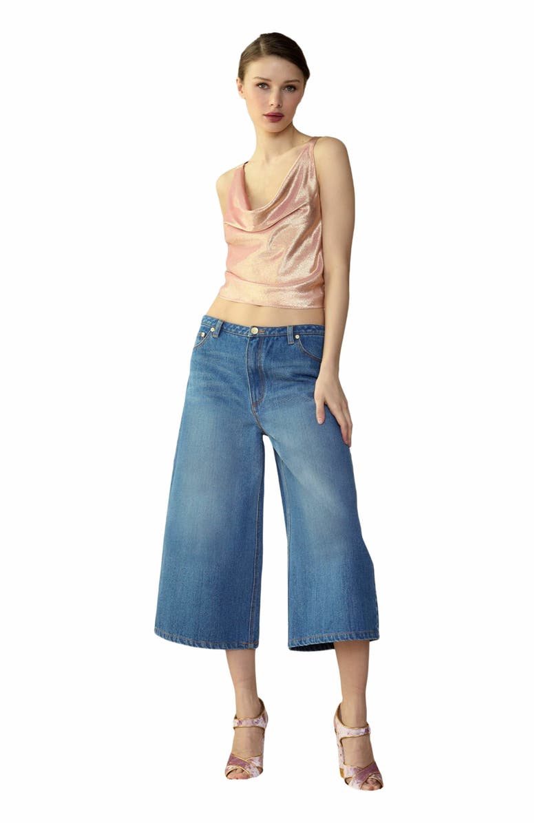 Cynthia Rowley Tommy Denim Capri, Main, color, 