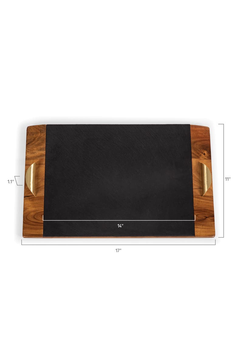 Covina Serving Tray, Alternate, color, BLACK