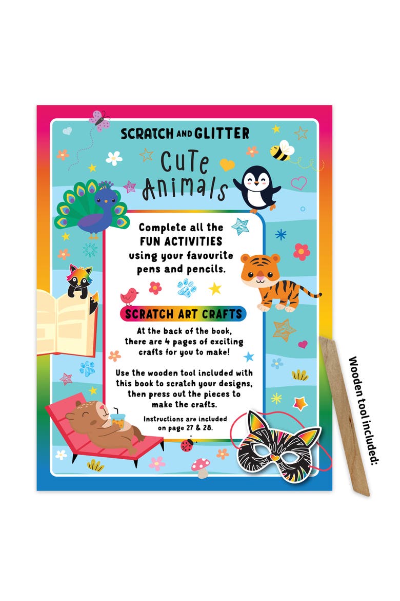Scratch & Glitter Activity Book, Alternate, color, Multicolored