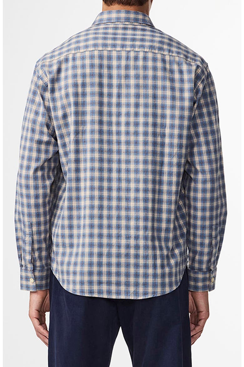 Deon 5465 Organic Cotton Button-Up Shirt, Alternate, color, BLUE CHECK