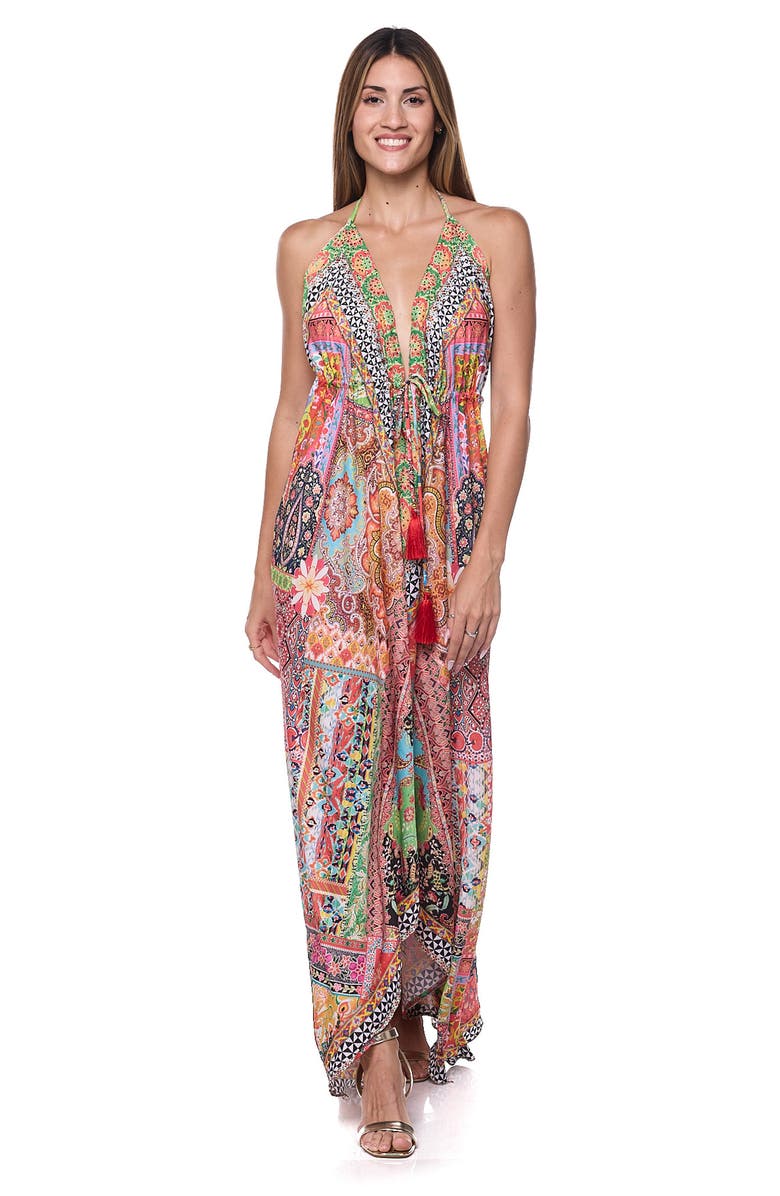 RANEES Cover-Up Halter Dress, Alternate, color, Pink