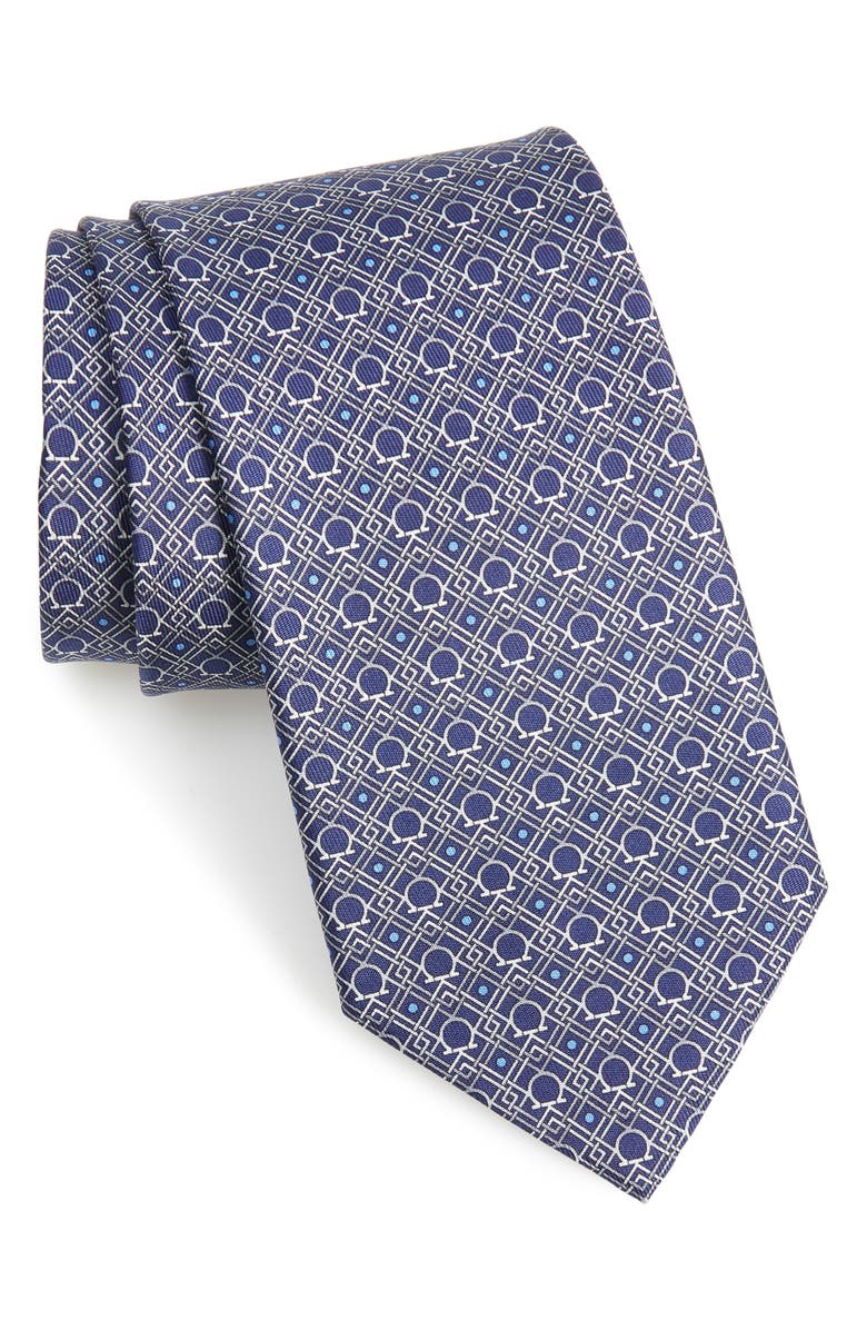FERRAGAMO Salvatore Ferragamo Zen Silk Tie, Main, color, 