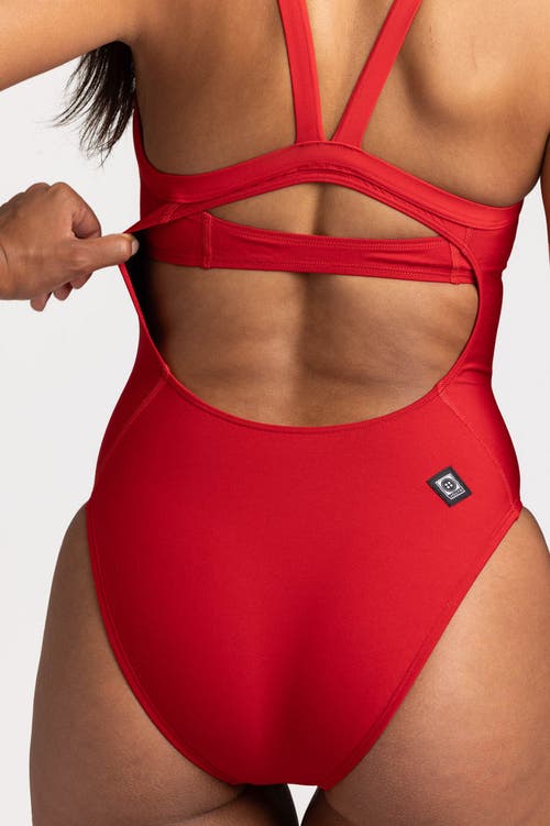 Jolyn Athletic One Piece Swimsuit In Red