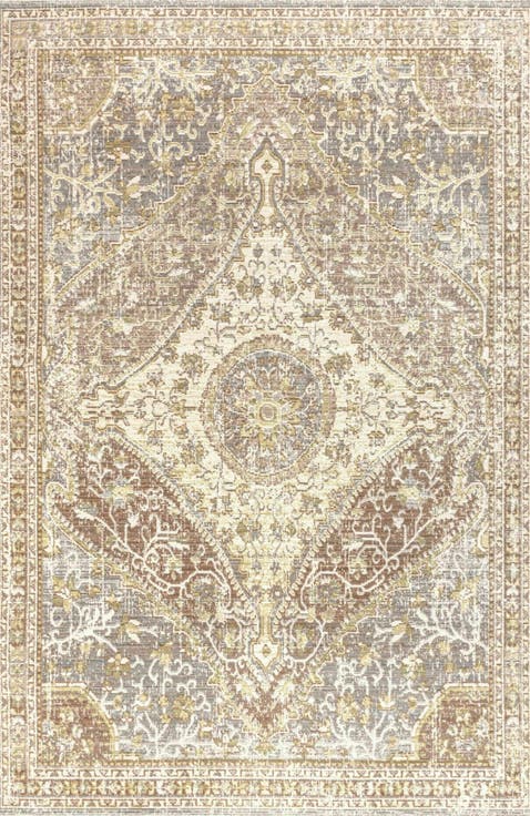 Petras Modern Ornate Medallion Area Rug