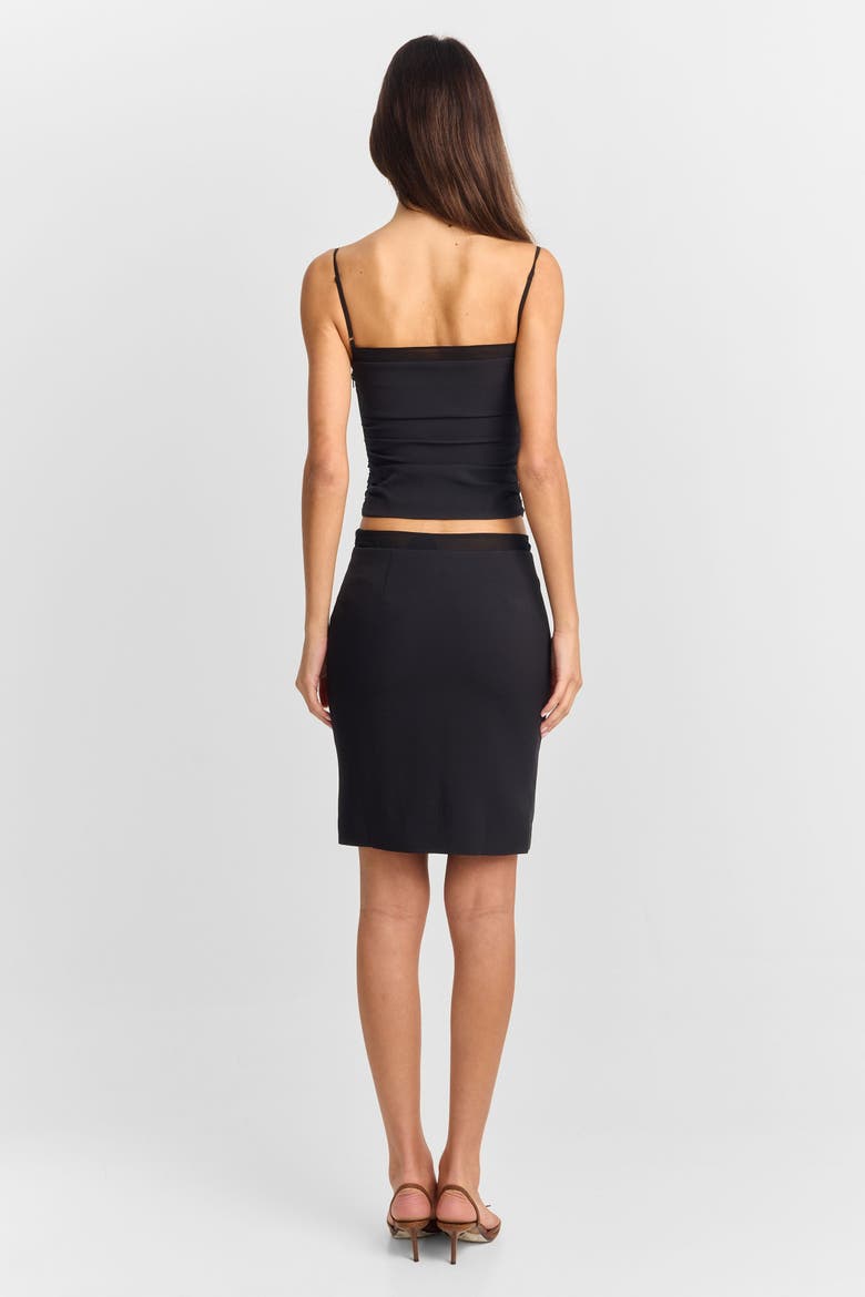 Francine Midi Skirt, Alternate, color, Black