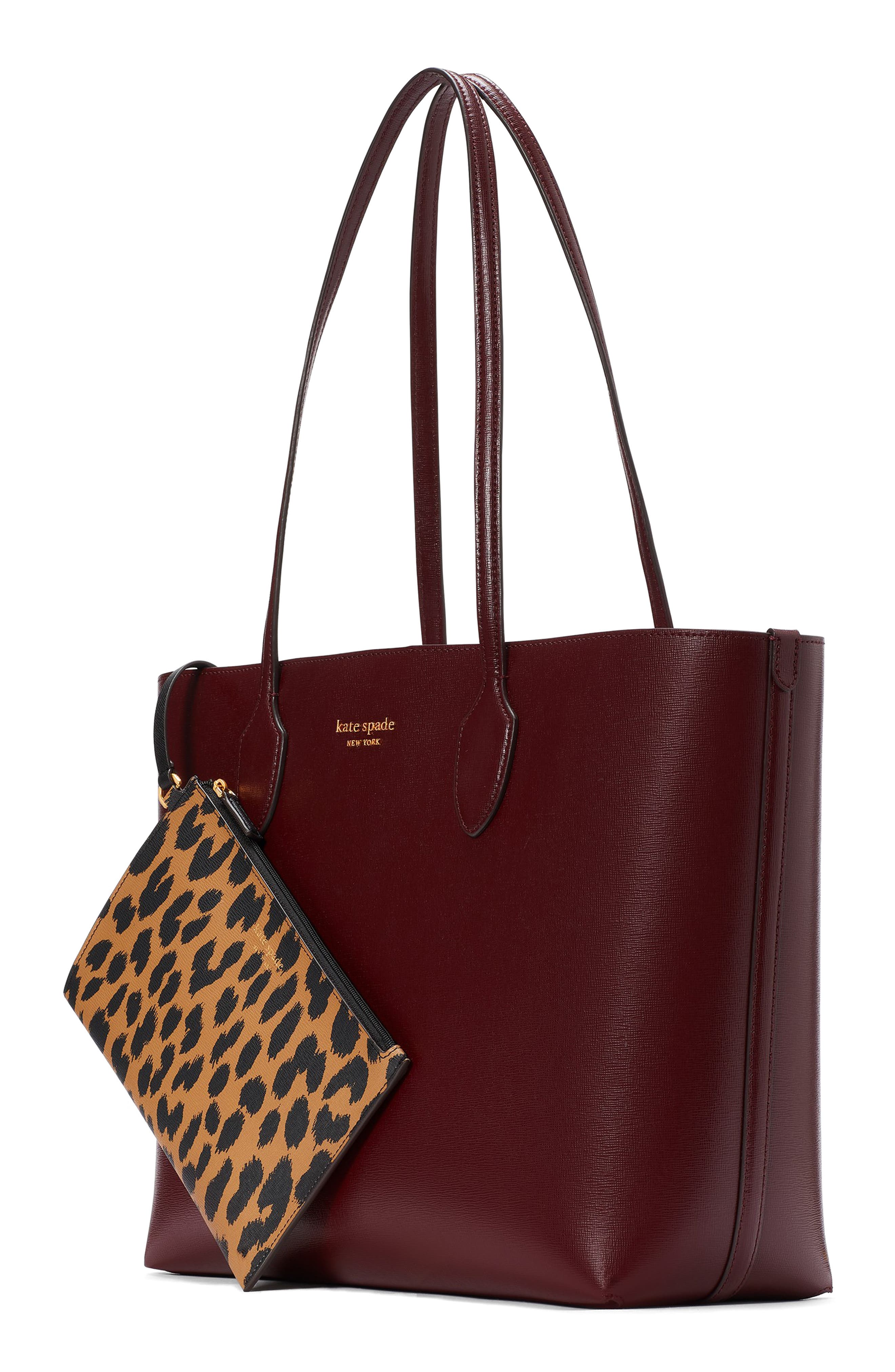 bleecker modern leather tote, Alternate, color, CORDOVAN