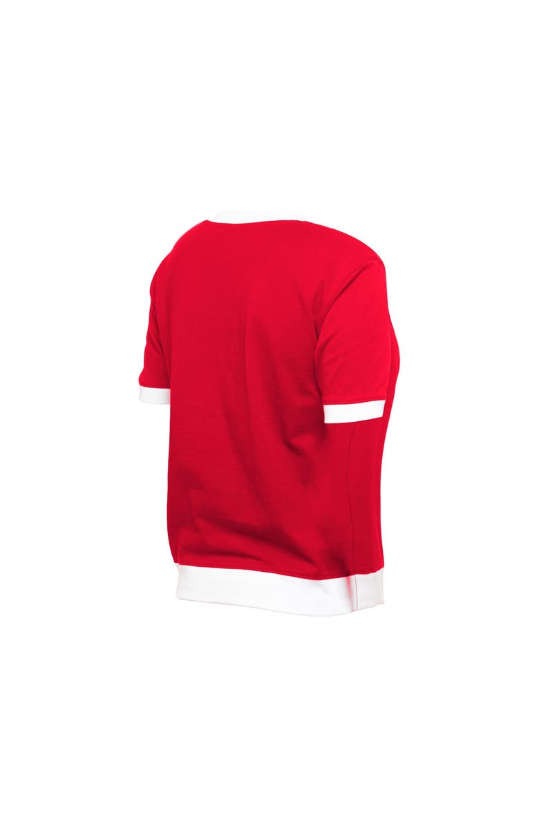 New Era Women's New Era  Red St. Louis Cardinals Game Day Rhinestone V-Neck T-Shirt, Alternate, color, Red