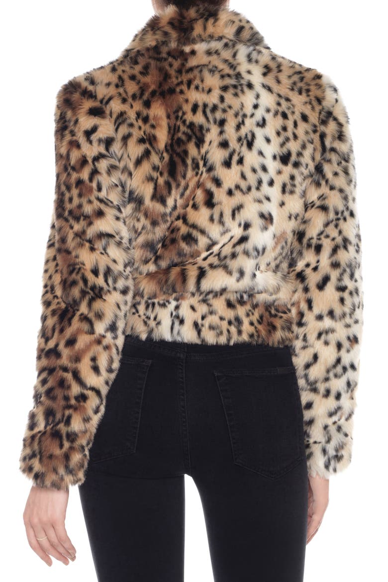 Kate Faux Fur Jacket, Alternate, color, ANIMAL PRINT