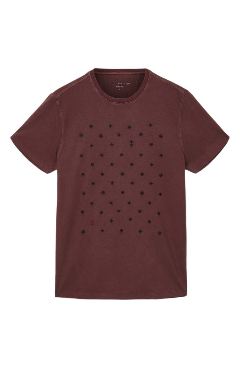 John Varvatos Suits Organic Cotton T-Shirt, Main, color, Merlot