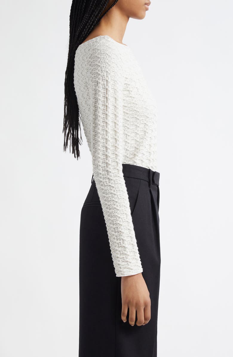 Emporio Armani Textured Jersey Top, Alternate, color, 