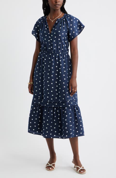 Front Button Midi Dress