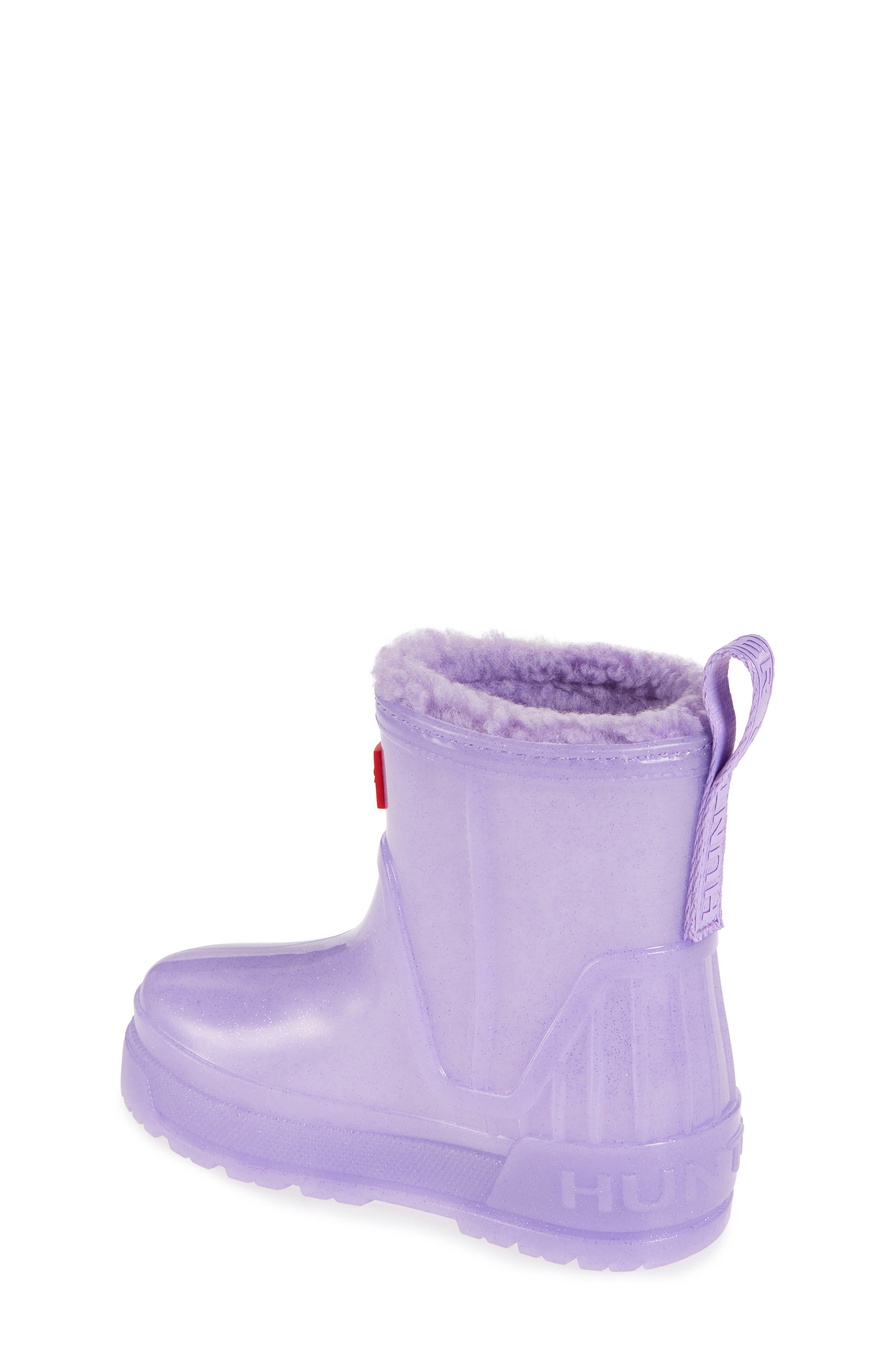 Hunter Kids' Gracey Insulated Waterproof Rain Boot, Alternate, color, Lavender Reed
