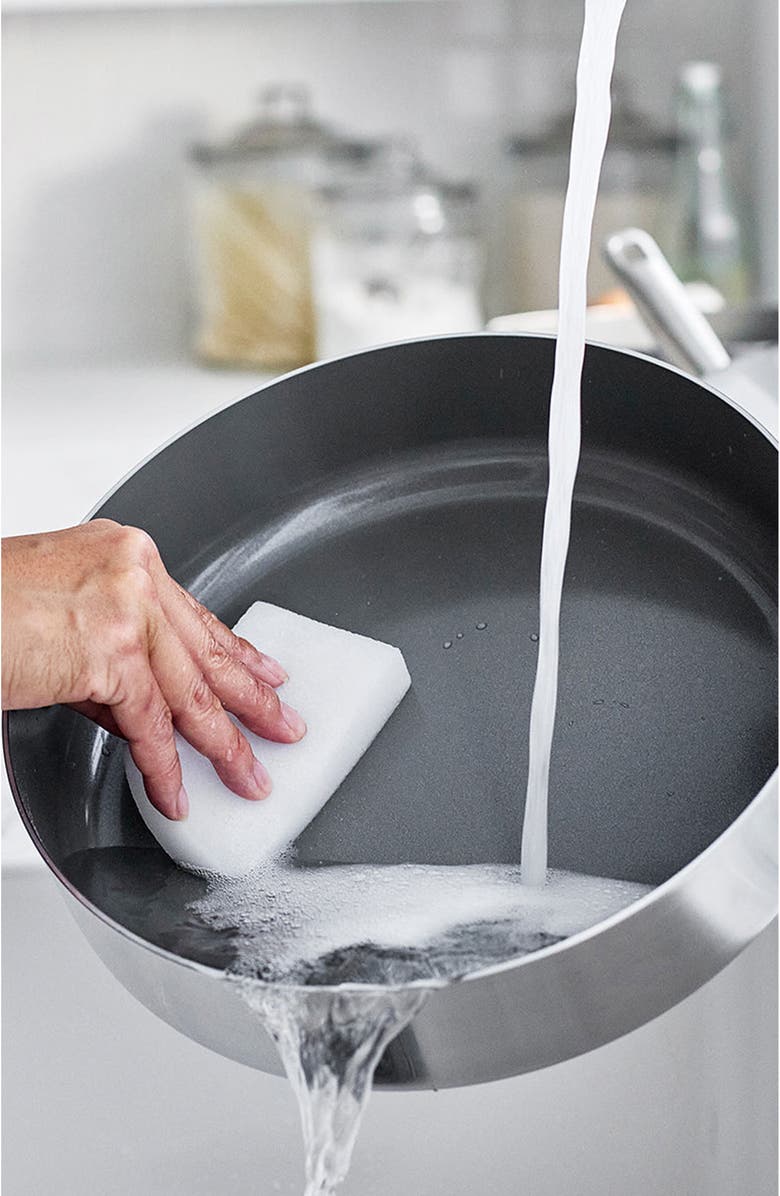 GreenPan Chatham Anodized Stainless Ceramic Nonstick Sauté Pan with Glass Lid, Alternate, color,