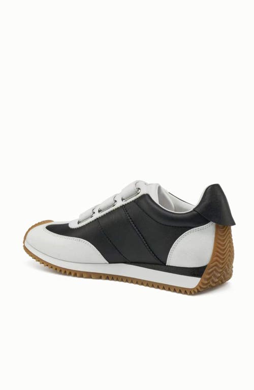 Jslides Footwear Lyla Sneaker In White Black