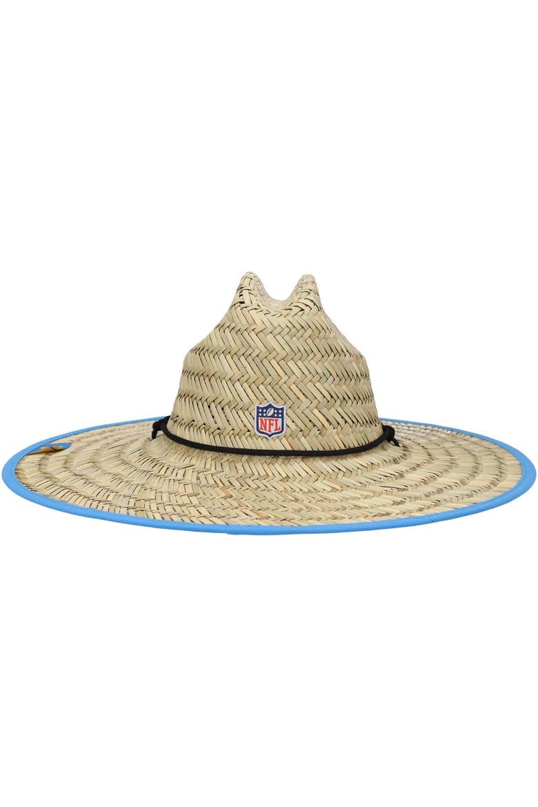 Men's New Era Natural Los Angeles Chargers NFL Training Camp Official Straw Lifeguard Hat, Alternate, color, Natural