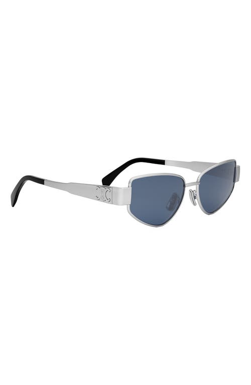 Celine Triomphe 55mm Cat Eye Sunglasses In Multi