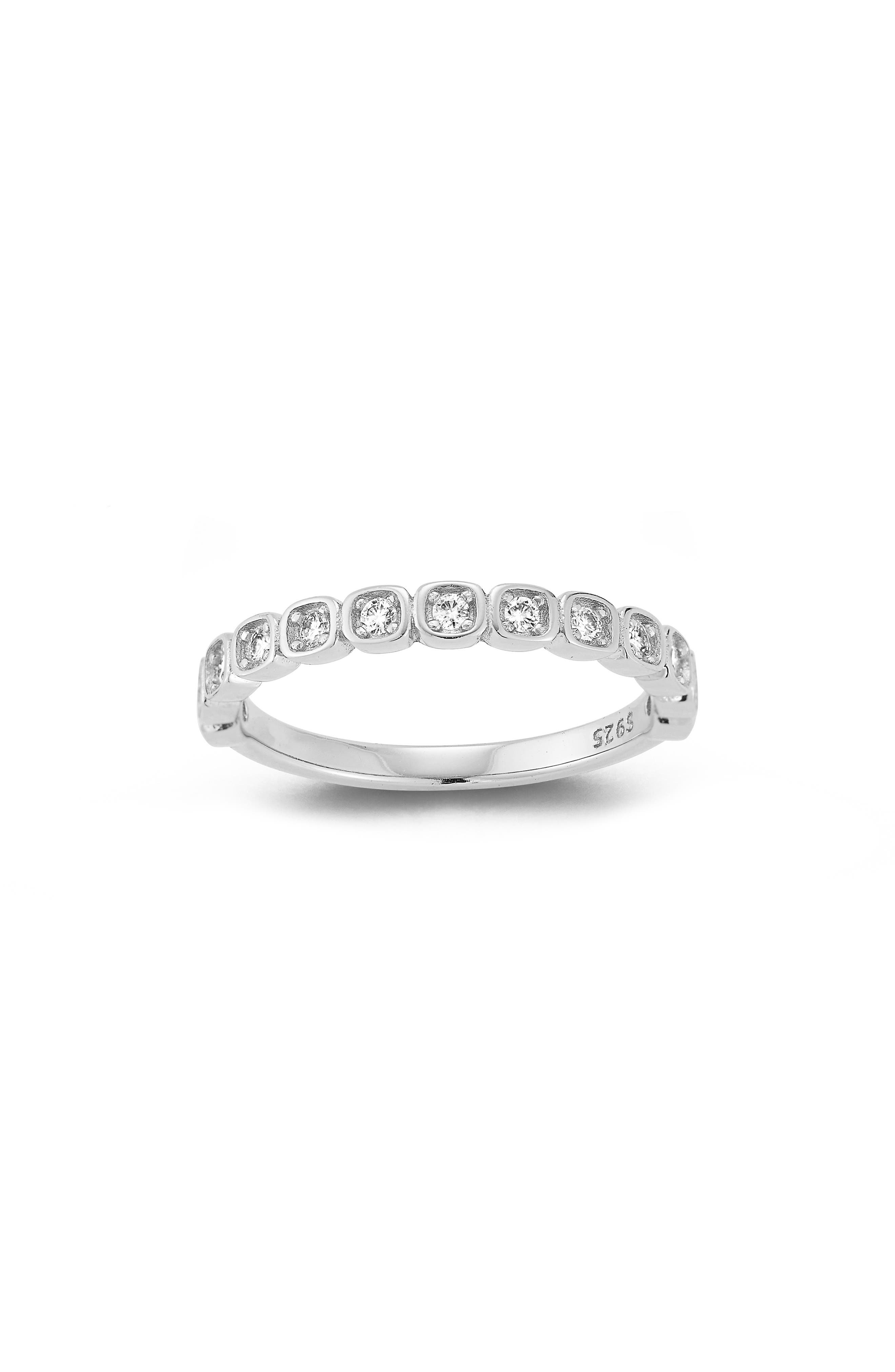 Moissanite Stackable Band Ring