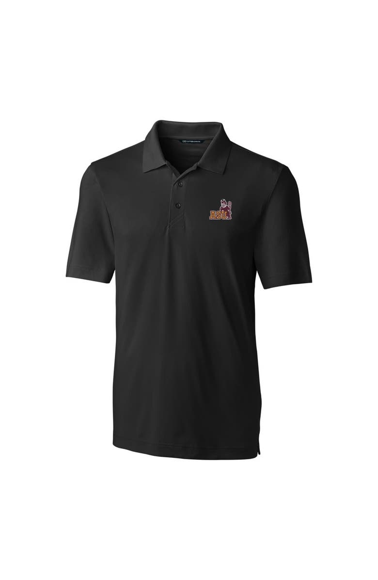 Cutter & Buck Men's Cutter & Buck Black Arizona State Sun Devils Logo Big & Tall Forge Stretch Polo, Alternate, color, 