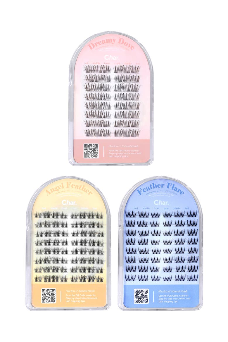 Natural Bundle of Halo Feathered Collection Pre-Glued 5 to 10 Days Wear Lashes, Alternate, color, Black