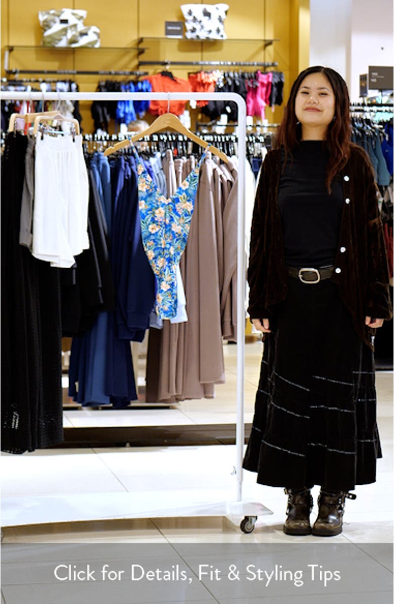 Plunge Cross Back One-Piece Swimsuit, sales video thumbnail