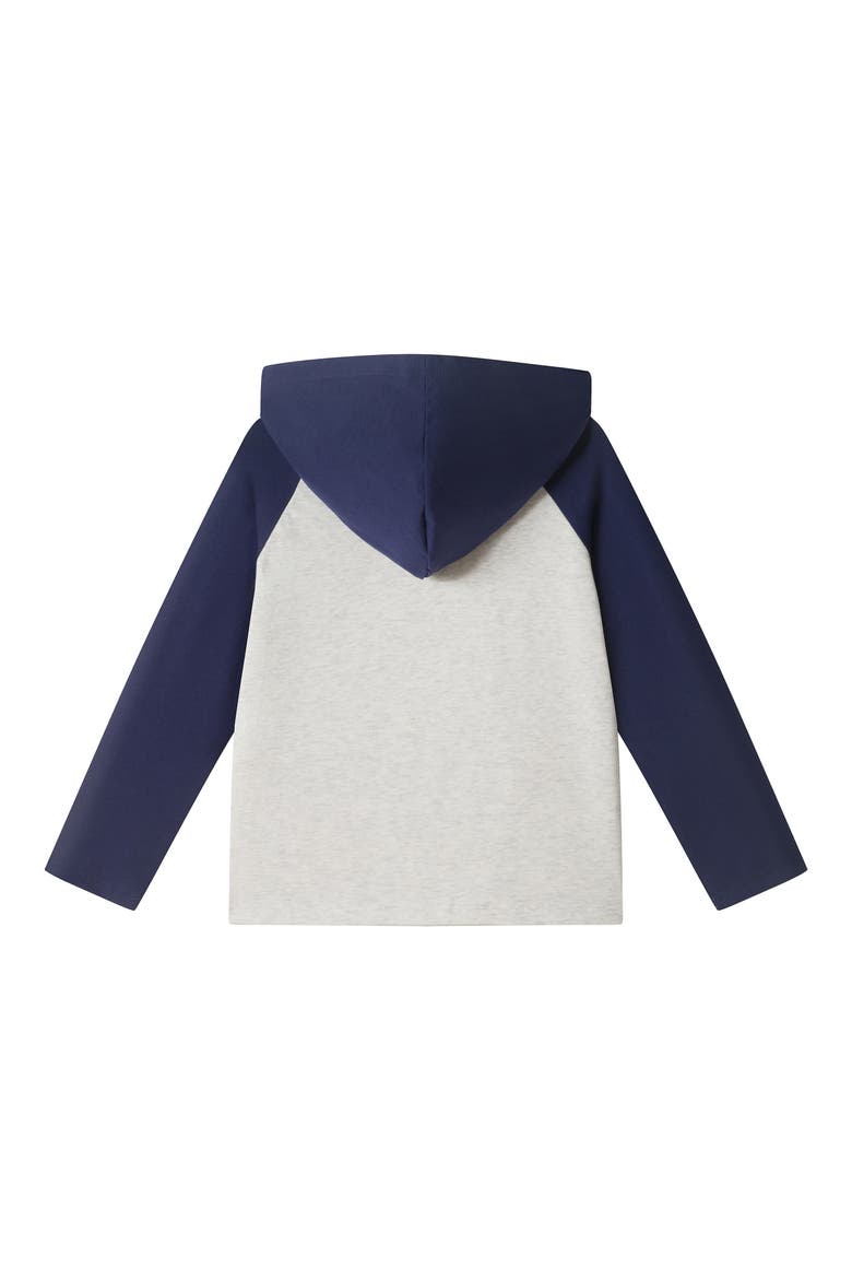 Kids' Excavator Hooded T-Shirt and Joggers Set, Alternate, color, NAVY FALL