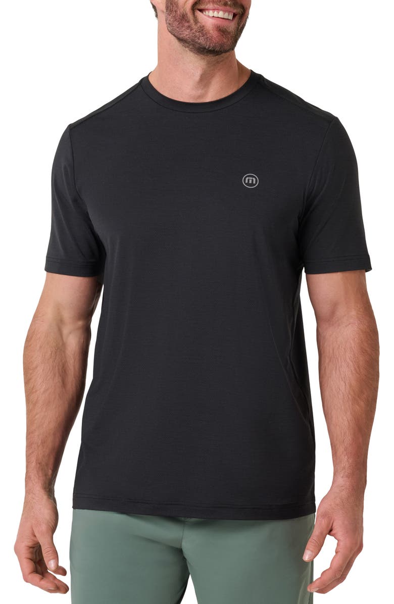 TravisMathew Heater Pro Active T-Shirt, Main, color, Black