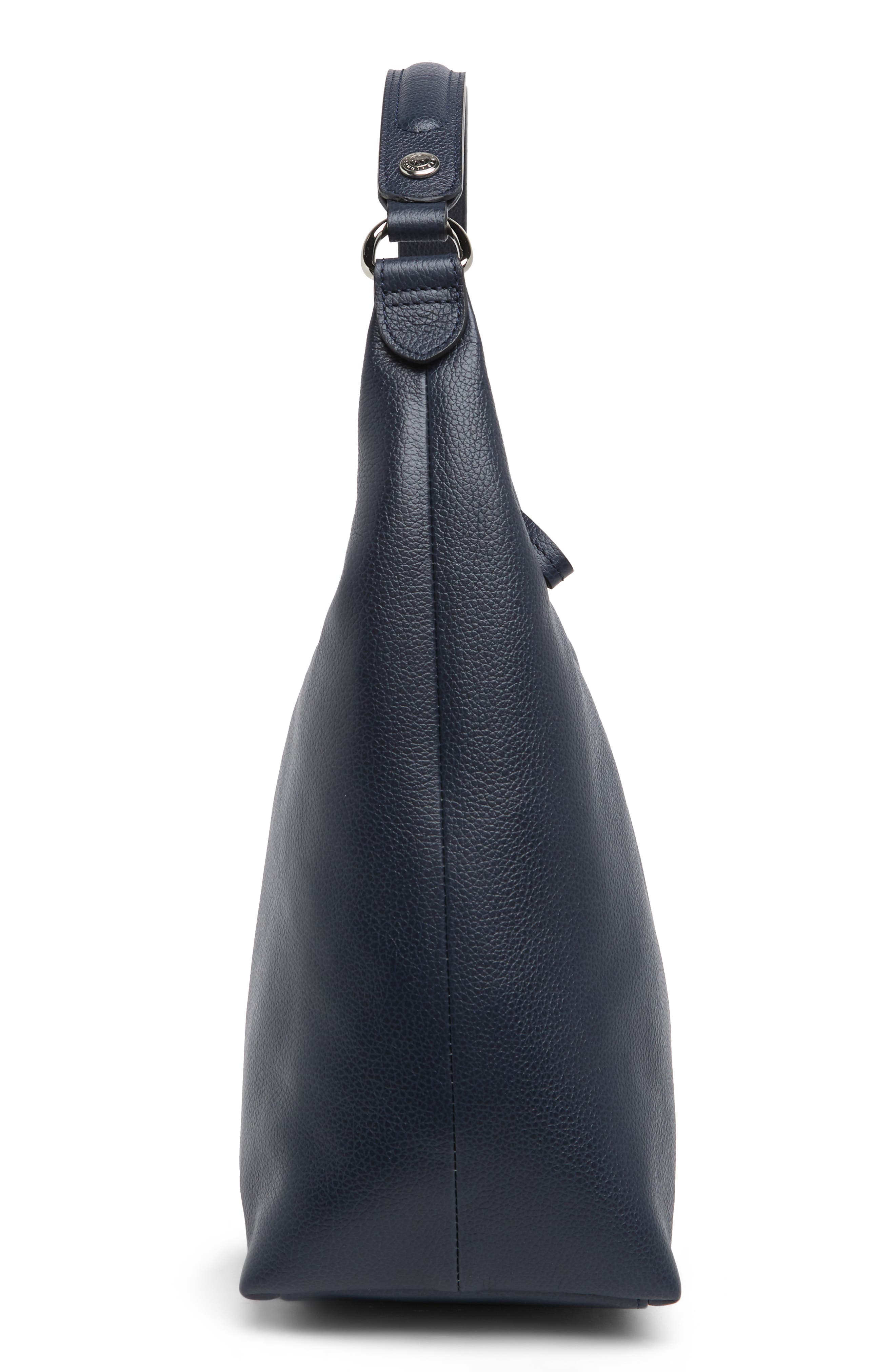 Longchamp Leather Hobo Bag, Alternate, color, 