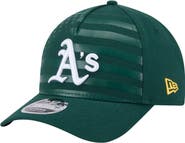 New Era Men's New Era Green Athletics American Flag 9FORTY M-Crown A-Frame Adjustable Hat