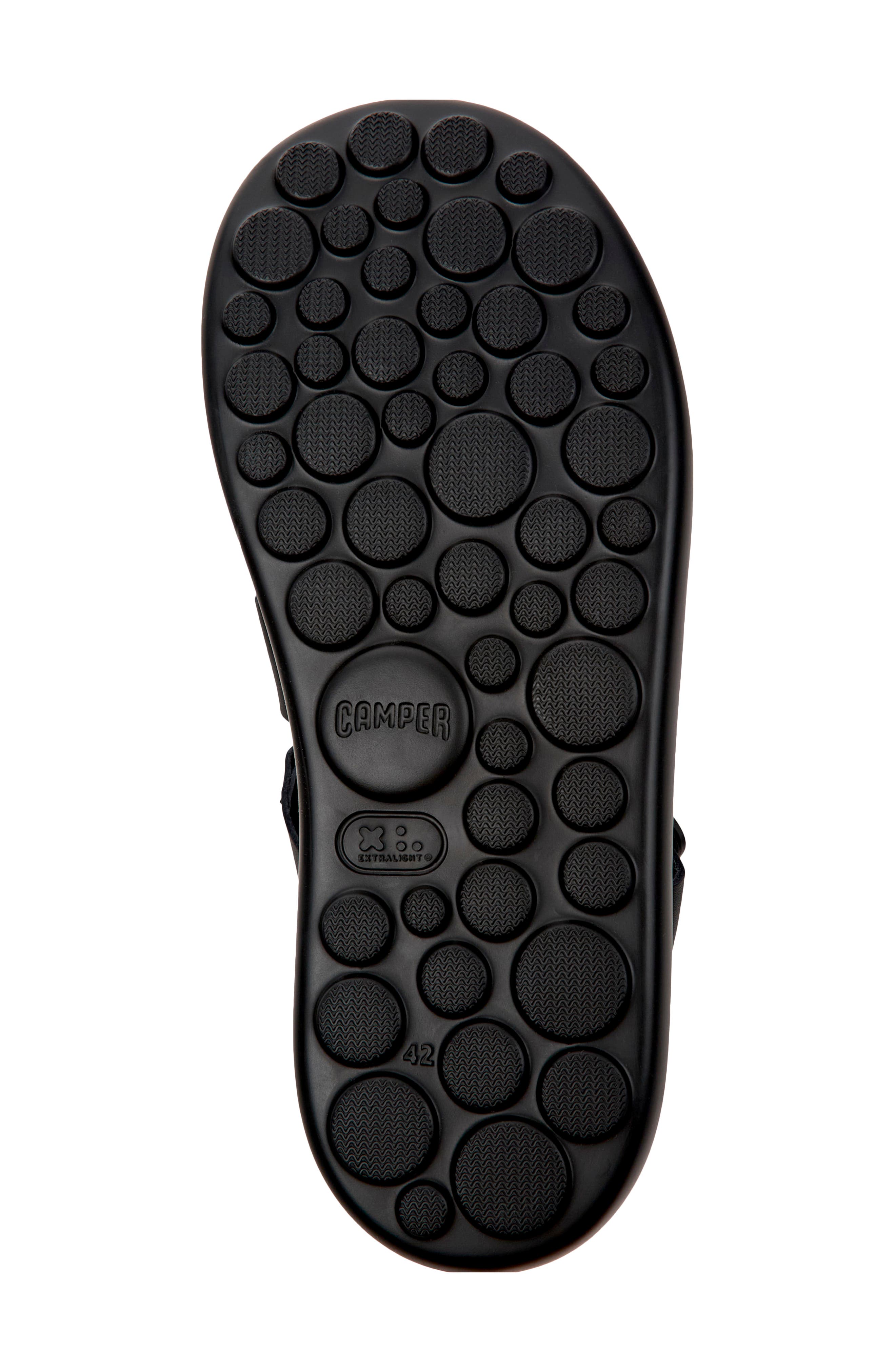 Camper Pelotas Flota Fisherman Sandal, Alternate, color, Black 3