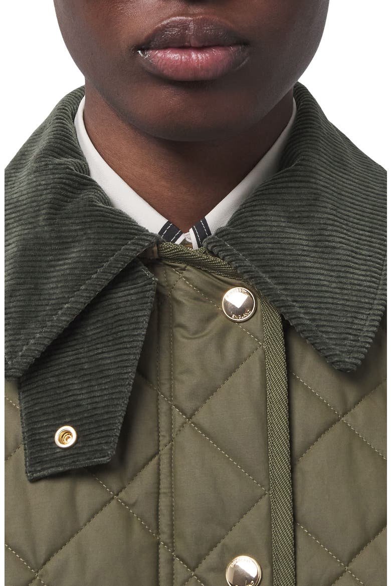 Wark Diamond Quilted Jacket, Alternate, color, DARK FERN GREEN