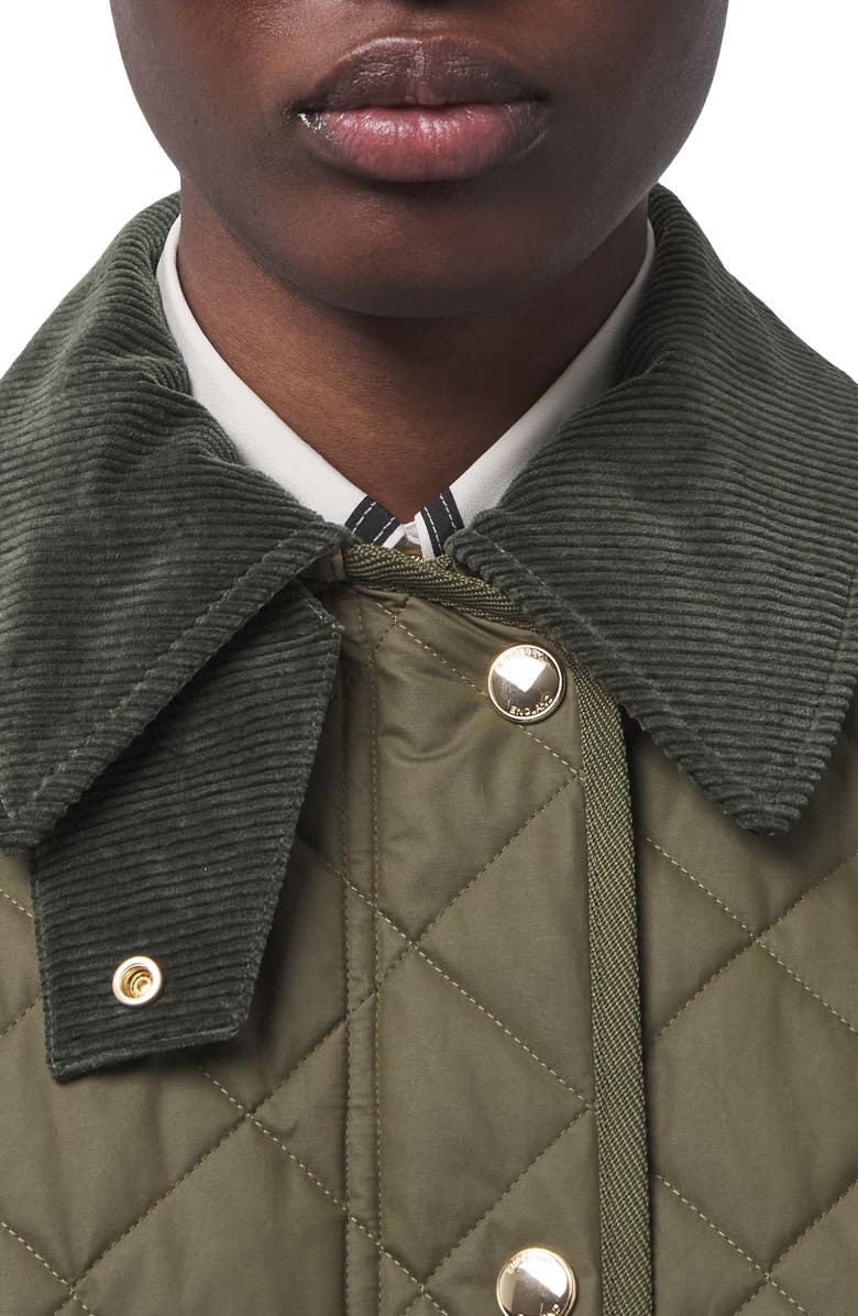 Burberry Wark Diamond Quilted Jacket, Alternate, color, 
