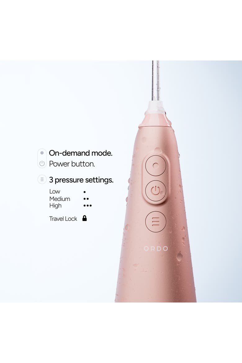 Hydro Sonic Water Flosser, Alternate, color, Rose Gold