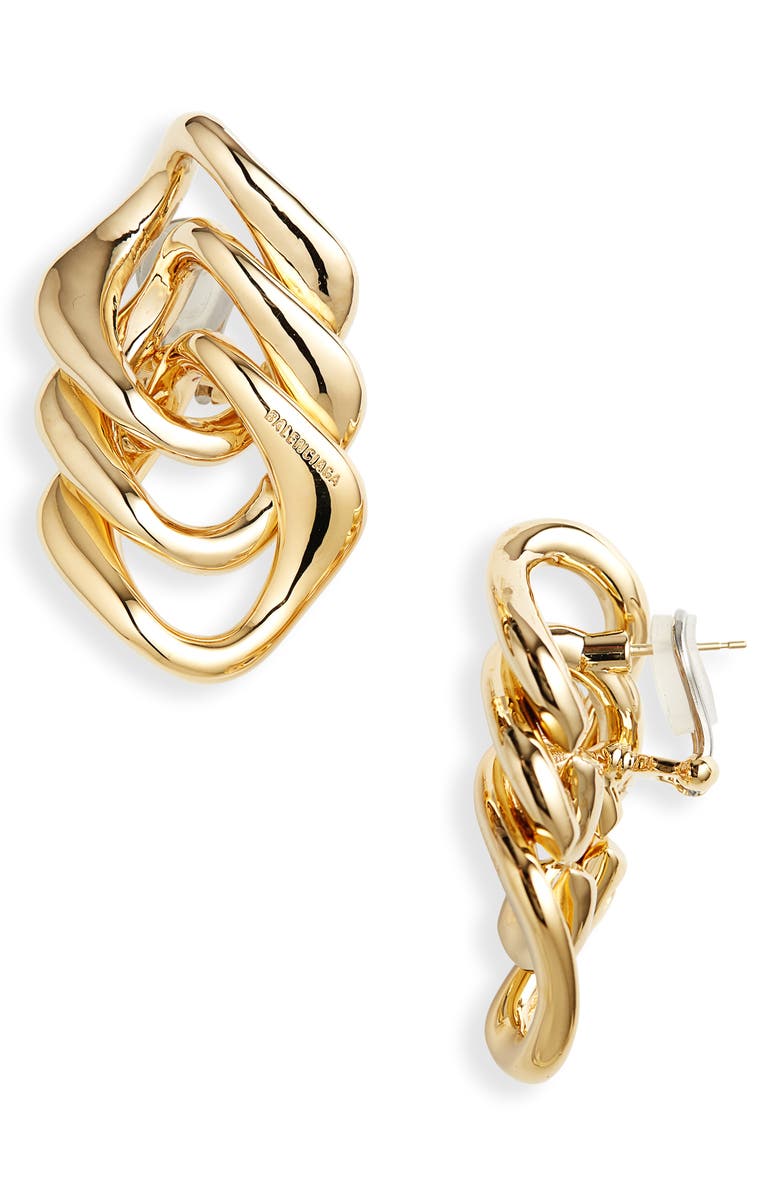 Balenciaga Linked Earrings, Main, color, 