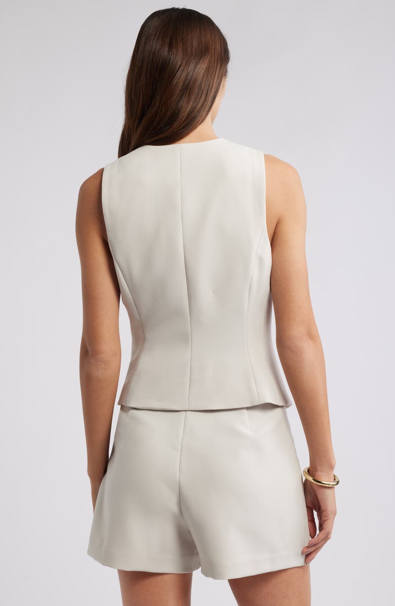Open Edit The Icon Tailored Waistcoat, Alternate, color, Beige Pumice