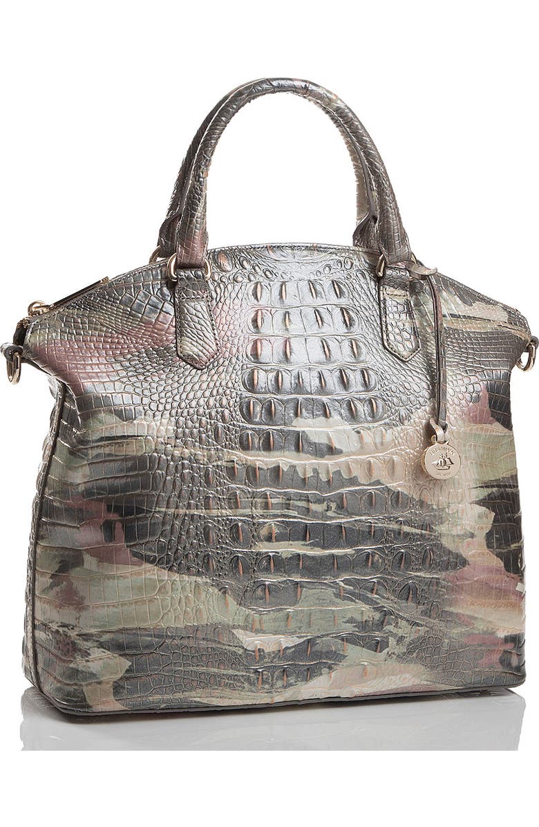 Brahmin Large Duxbury Croc Embossed Leather Satchel, Alternate, color,