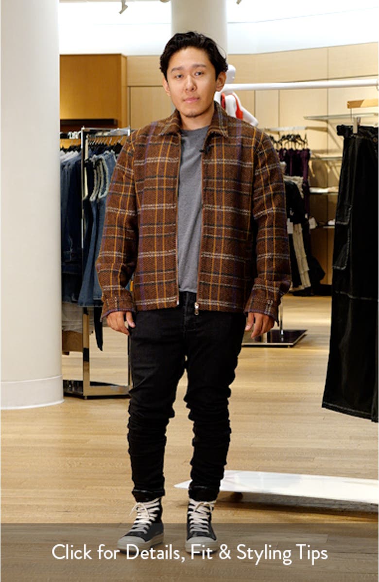 Zip Plaid Shirt Jacket, sales video thumbnail