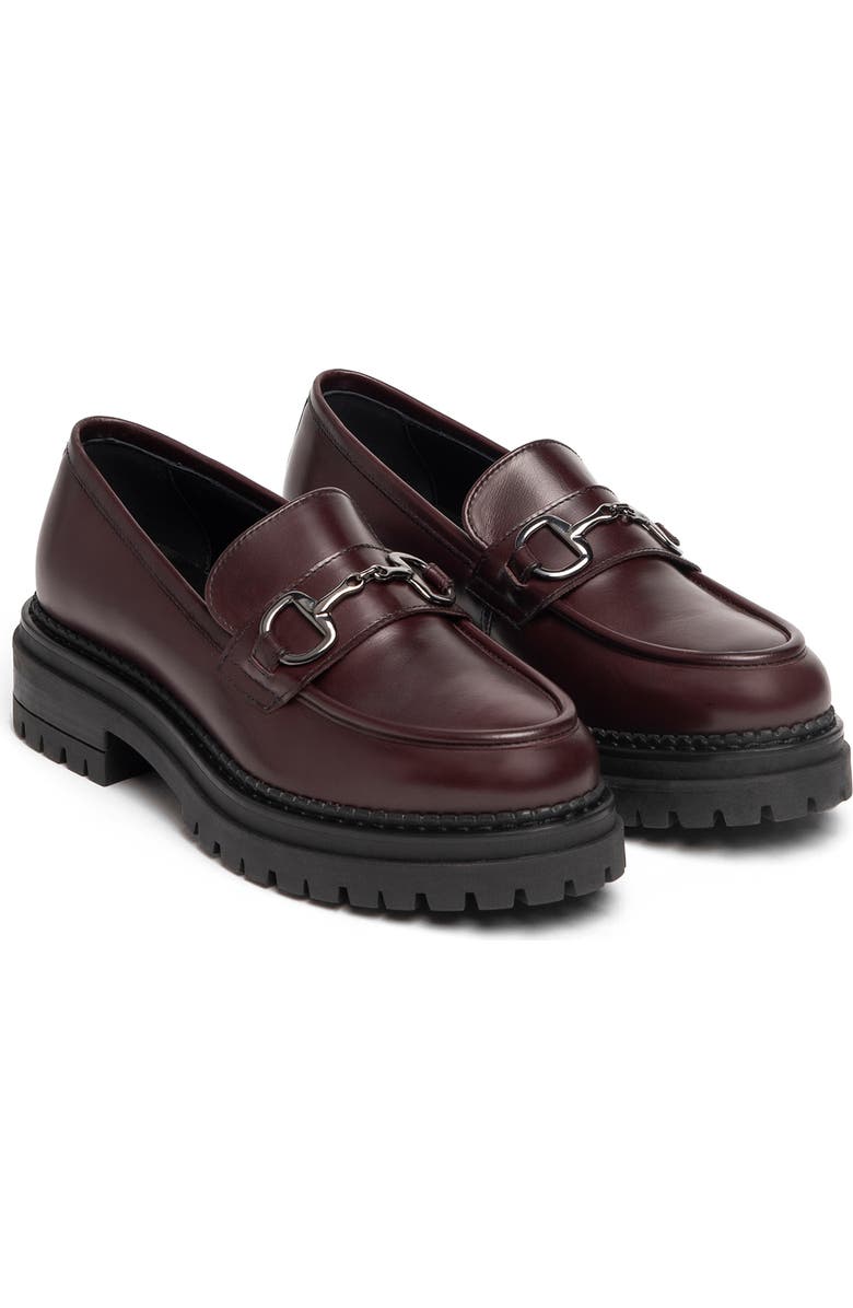 NeroGiardini Bit Platform Loafer, Main, color, Bordeau