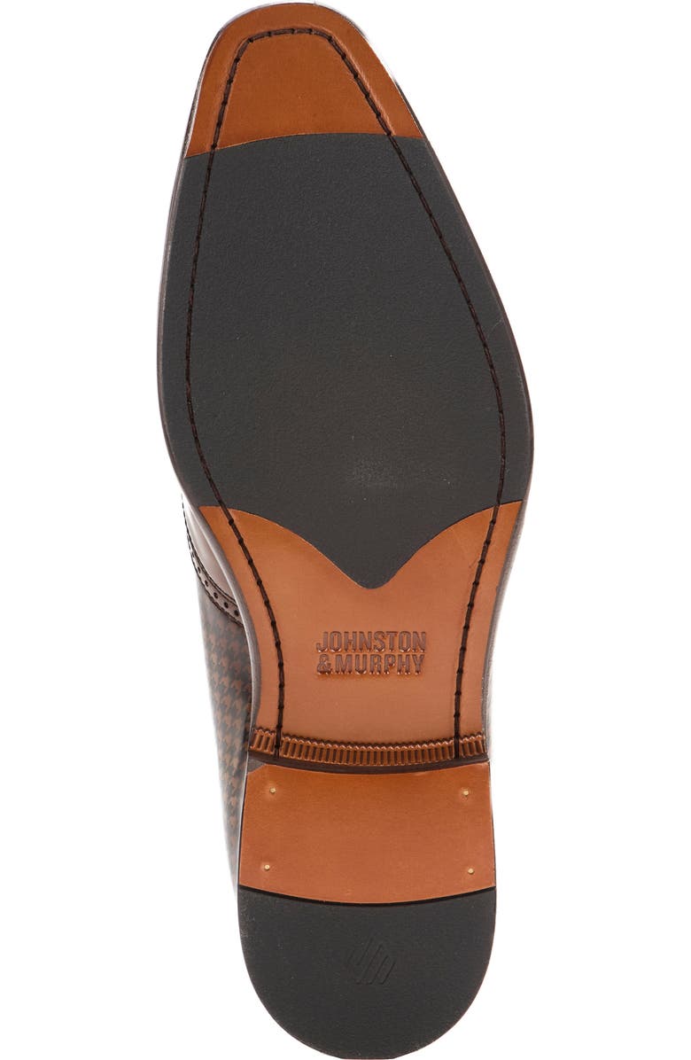 Johnston & Murphy Sullivan Wingtip Derby, Alternate, color, Mahogany Brush-Off Houndstooth