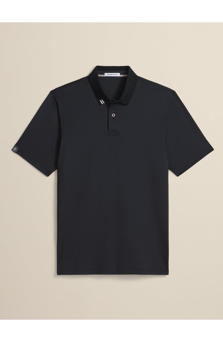 ASHWORTH GOLF 2Bar Solid Polo, Main, color, Black