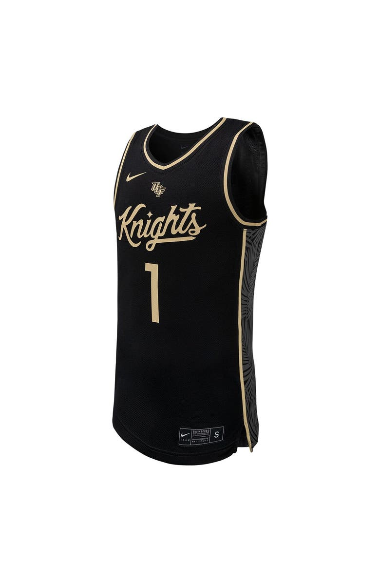 Nike Men's Nike #1 Black UCF Knights Replica Basketball Jersey, Alternate, color, Black