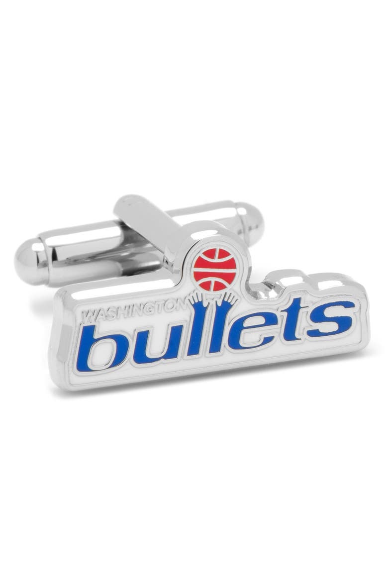 NBA Washington Bullets Cuff Links, Alternate, color, WASHINGTON BULLETS VINTAGE EDI