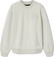AllSaints Insignia Graphic Appliqué Cotton Sweatshirt
