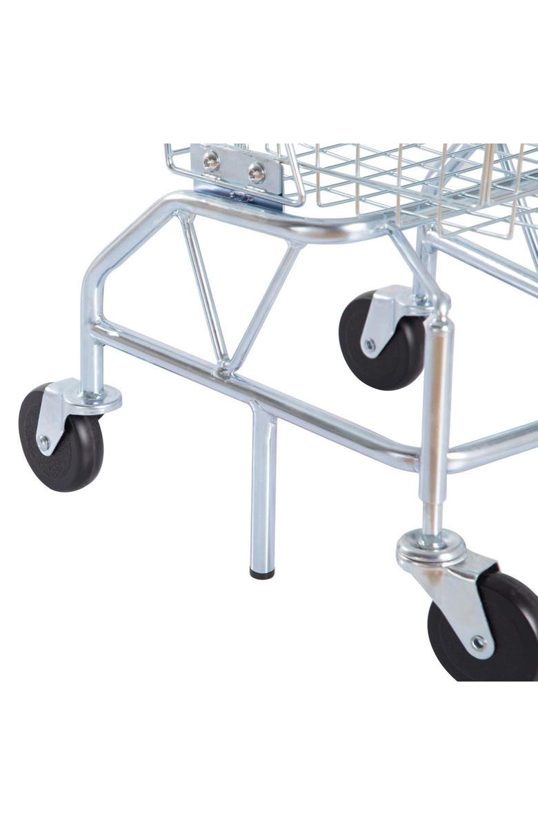 Kaplan Early Learning Company Shop with Me Grocery Cart, Alternate, color, Silver