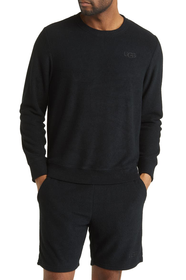 Coen Brushed Terry Cloth Crewneck Sweatshirt, Main, color, TAR
