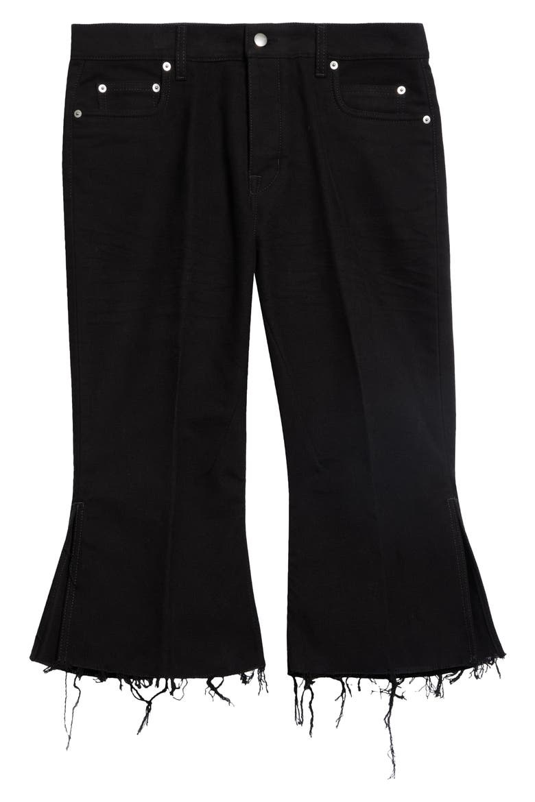 Bolan Cotton Twill Cutoff Jeans, Main, color, BLACK
