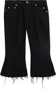 Rick Owens Bolan Cotton Twill Cutoff Jeans