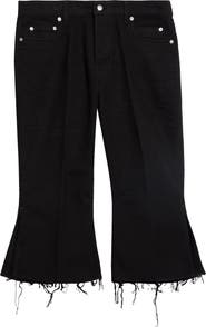 Rick Owens Bolan Cotton Twill Cutoff Jeans
