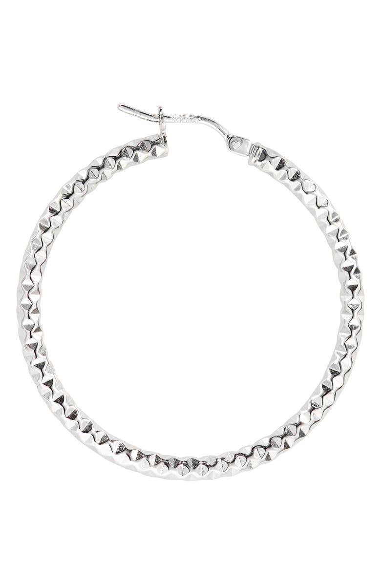 Bony Levy 14K Gold Textured Hoop Earrings, Alternate, color,