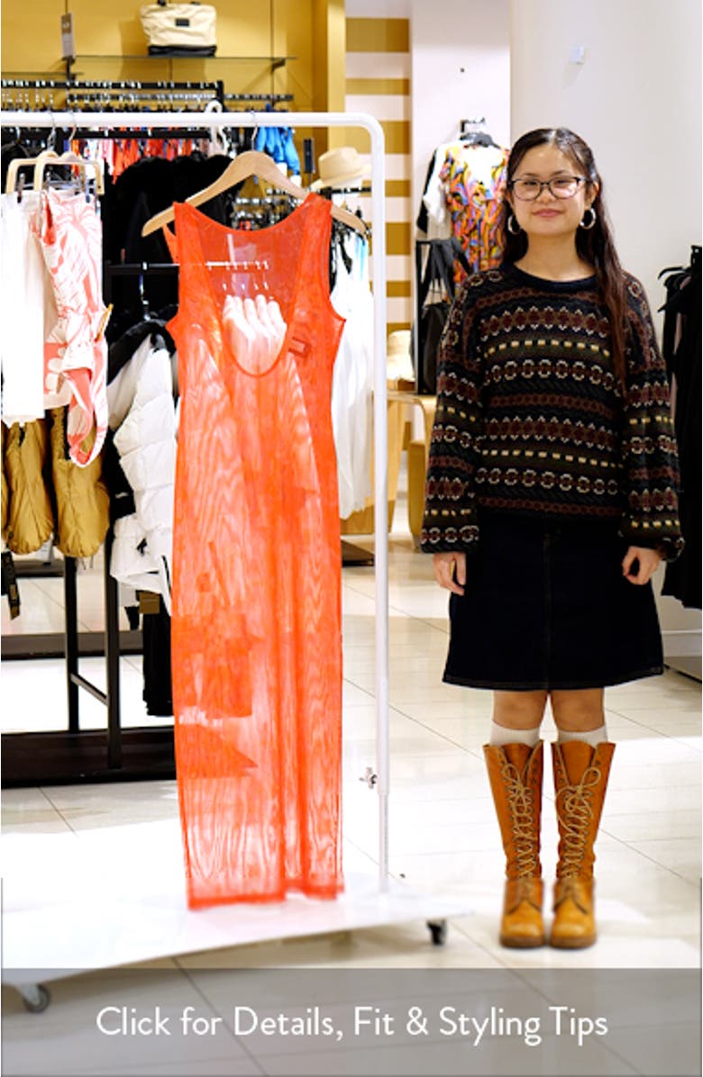 Grazi Sheer Mesh Cover-Up Dress, sales video thumbnail